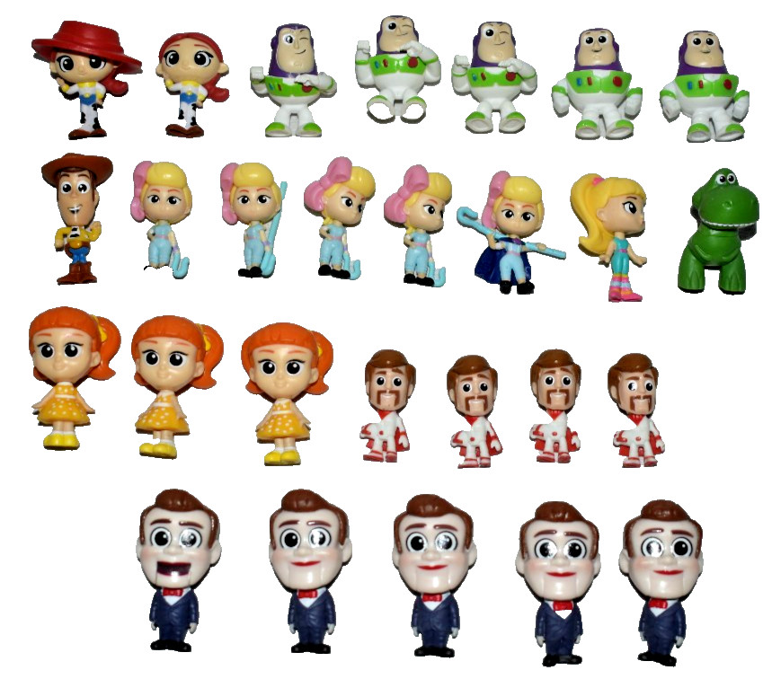 Lot Of 27 Mattel Disney Pixar Toy Story 4 Blind Bag Mini Miniature Figures