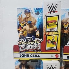 Set of 4 WWE Knuckle Crunchers Figures Wave 6 Undertaker Cena Rey Drew McIntyre