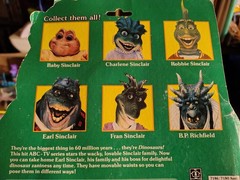 Disney Dinosaurs TV Show Figure Set Lot COMPLETE 6 SINCLAIR FAMILY 1991 HASBRO