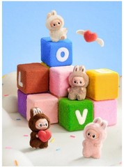 POP MART Labubu The Monsters Pin For Love Series Mini Plush Pendant Figure Doll