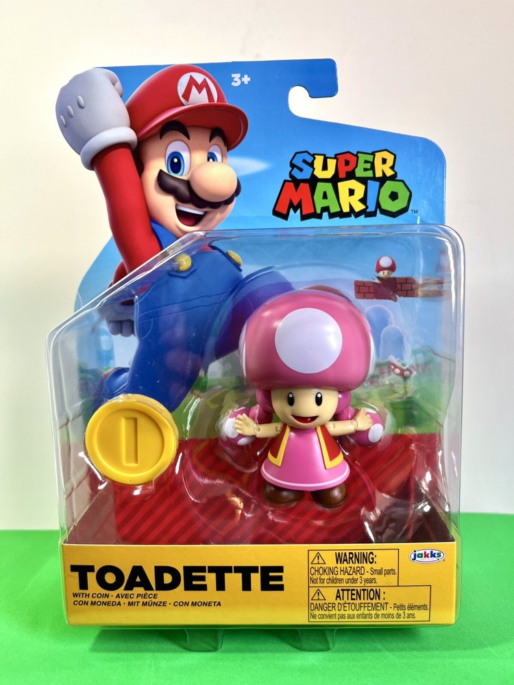 2024 JAKKS Pacific World of Nintendo Figure: TOADETTE (w/ Coin)