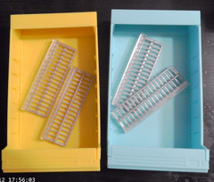 2 NEW miniverse my spaces furniture YELLOW & BLUE COLD FOOD CASES ** READ **
