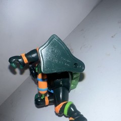 Mirage Studios TMNT Michelangelo Scuba Diver Turtle Action Figure w/ Gun 1992