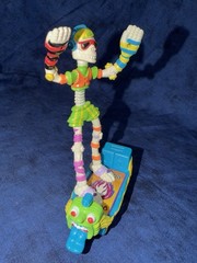 Slammers “Ding Dang” Skateboarder Skater with skateboard-made by Mattel 1990