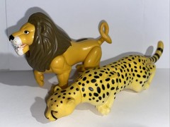 Vintage 1998 McDonald’s Disney Animal Kingdom Lion & Cheetah Set Of 2