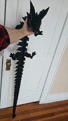 Giant Crystal Dragon 60 Inches 3D Printed