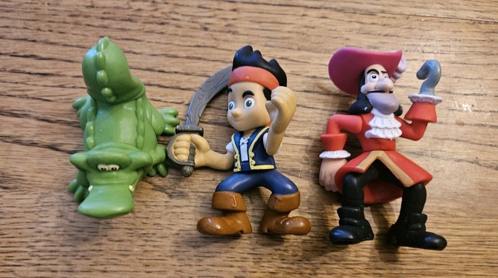 Disney Jake and the Neverland Pirates Lot Of 3 Toys With Tick Tock Croc
