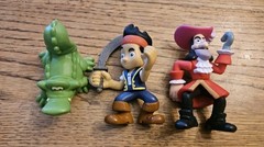 Disney Jake and the Neverland Pirates Lot Of 3 Toys With Tick Tock Croc