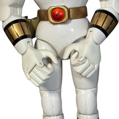 Vintage 1993 Mighty Morphin Power Rangers White Ranger Bandai Action Figure Toy