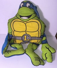 Vintage 1990 TMNT Teenage Mutant Ninja Turtles Pillow Buddy Leonardo Mirage