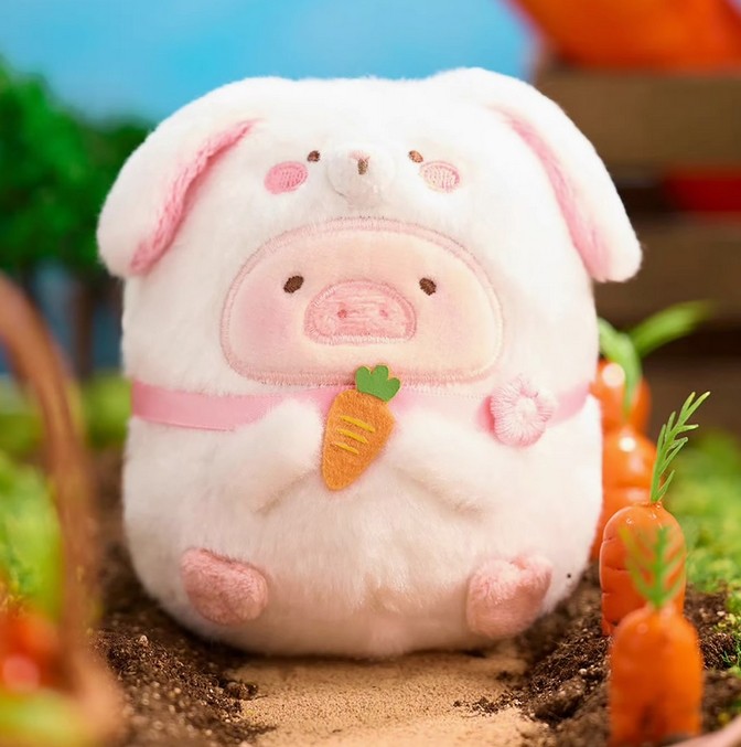 Lulu The Piggy Rabbit 10.5cm/4.1″ Mallow Stuffed Toy Plush Pendant In Stock Gift