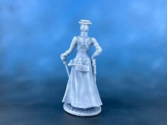 Action Figure Steampunk Lady Plague Doctor 80mm Resin Figure