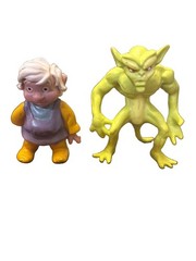 Vintage 1983 Filmation Galoob Blackstar Trobbit & Alien Demon Figures