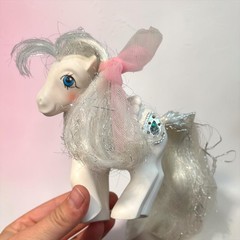 Vintage My Little Pony Princess Tiffany Pegasus G1 MLP White Jeweled 1987