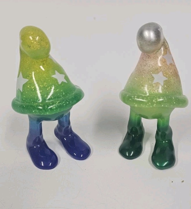 3″ Vinyl SFBI Mini Figure Cheech Wizard Yellow Green Pink Blue Silver Glitter