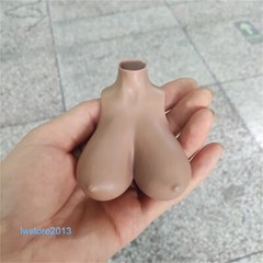 1:6 Female Suntan Normal Breast Bust Cover Model F 12” TBL Action Figure Body