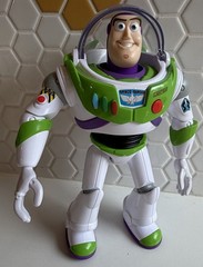 Toy Story Talking Buzz Light-year Figure With Karate Chop Motion and Sounds 12”