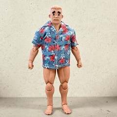 SU-NT3-HI-BLU: 1/12 XL Blue Hawaii Shirt for Nota NT-03/03S, Muff Adam body
