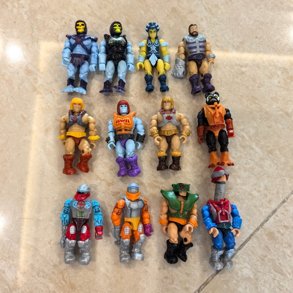 Mega Construx motu He-Man Skeletor Mekaneck TRI-KLOPS Roboto 12 FIGURES