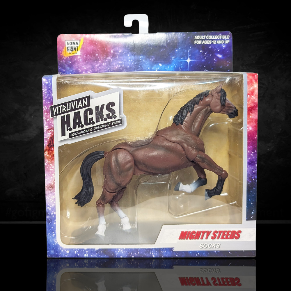 Mighty Steeds Socks the Horse 1:18 Scale Vitruvian HACKS Compatible NIB