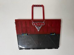 Disney Pixar Cars 2 Fan Stands Play N Display 40 Car Rolling Carry Case