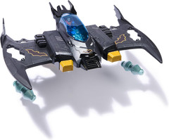 DC Comics, Metal Force Transforming Batwing, 2-in-1 Playset, Includes Batman and