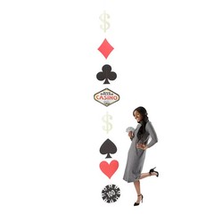 Fun Express Casino Icon Hanging Decorations – 2 Sets