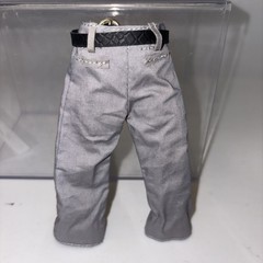Retro Mego Light Gray Pants W Belt For 8” Action Figures