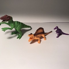 Lot Of 3 DINOSAUR FIGURES Toys Birthday Party Games Christmas Gift