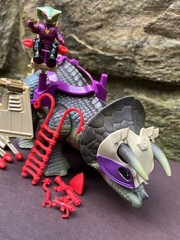 Vintage 1987 TYCO Dino Riders Triceratops w Sidewinder Incomplete Non Working