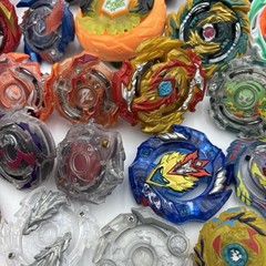 Large 90+ Piece Lot Of Beyblade Spinners, Discs, Launchers, Parts