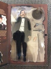 2001 SIDESHOW SIX GUN LEGENDS 12″ FIGURE SET of (2) BILLY THE KID + WYATT EARP