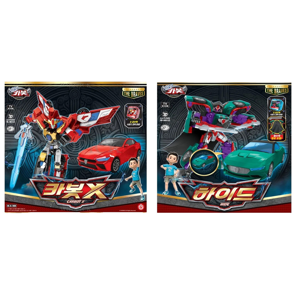 Hello Carbot The Braves Carbot X Hide Set Transformer Robot Figure Toy 2025