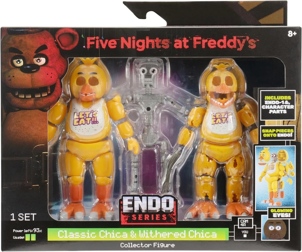 Five Nights at Freddys Endo Series Classic Chica Withered FNAF Jazwares PRESALE
