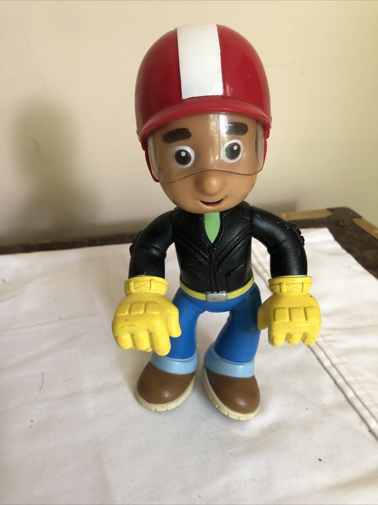 2008 Handy Manny Figure Only Helmet Fix it Chopper Motorcycle Toy Mattel