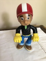 2008 Handy Manny Figure Only Helmet Fix it Chopper Motorcycle Toy Mattel