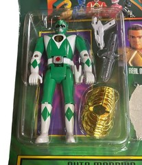 VTG 1994 Bandai Auto Mighty Morphin Power Rangers Green Ranger Tommy Figure Read