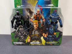 GI Joe VHS 3 Pack SNAKE EYES DUKE COBRA COMMANDER 3.75″ Action Figure Set 2003