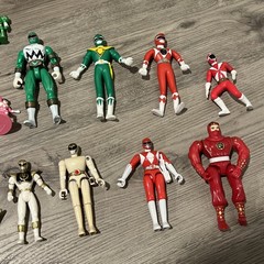 Vintage 1993-2000 MMPR Power Rangers Action Figures Green White Red Pink LOT