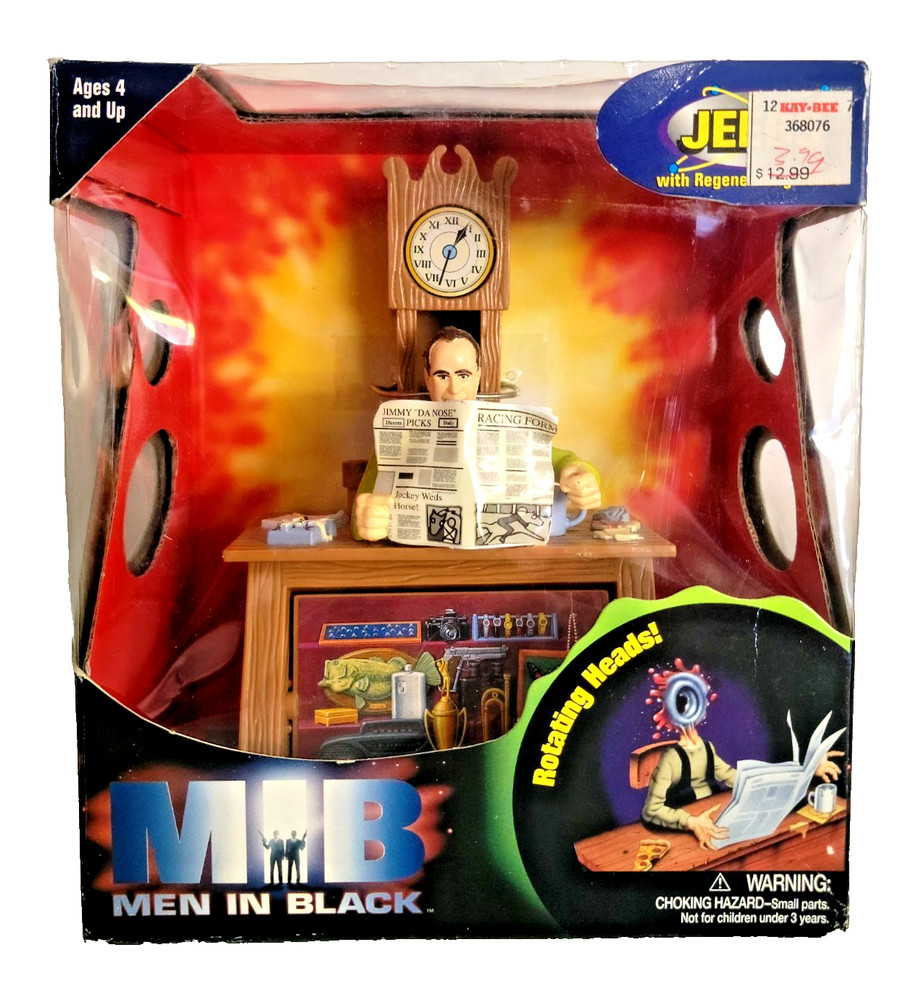 Men in Black MIB “Jeebs” w/ Exploding Body action figure diorama Galoob 1997 NIB