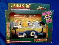 KO VOLTRON Justice-Giant Transformer Robots Scalybot & Pumabot MiSB 90s