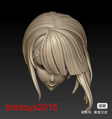 1:6 1:12 1:18 Anime Cute Girl Head Sculpt For 12” 6” 3.75”Action Figure Doll