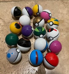 20pc Mini 2” Mixed Random Pokeballs w/ 20 Toy Figurine Party Favor Xmas Stocking