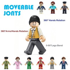 36PCS Minifigures, Mini Figure Toy, Action Figure Stuffer, Minifigures Buildi…