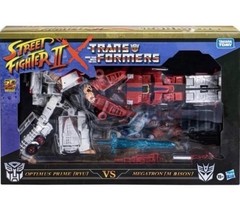 Transformers Street Fighter II x Optimus Prime Ryu vs Megatron M. Bison