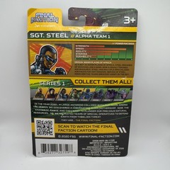 Final Faction Sergeant Steel Alpha Team 1 3.75 Inch Action Figure BRAND NEW SEAL