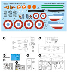 1/48 Curtiss Hawk H75-C1 WW2 French AF Fighter Aircraft Model WP14815 Wolfpack