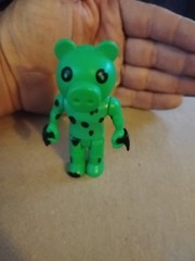 ROBLOX PIGGY Action Figure Toy Dinopiggy Articulated Buildable Green Loose 3.5”