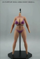 PawPawDoll DK001A 1/6 Female Body Silicone With Steel Skeleton For 1/6 Figure