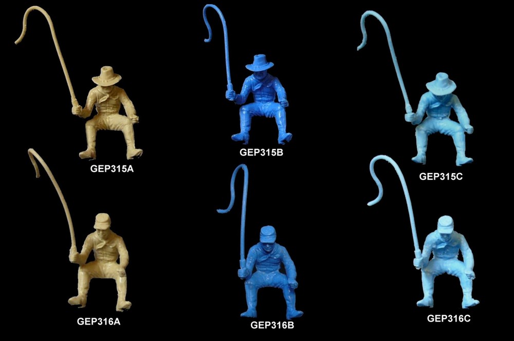 Western Cavalry Wagon Drivers Civil War Custer 54mm resin toy soldiers Marx